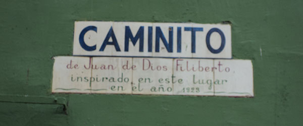 Placa na Caminito em Buenos Aires, Argentina - Foto: Amandina Morbeck.