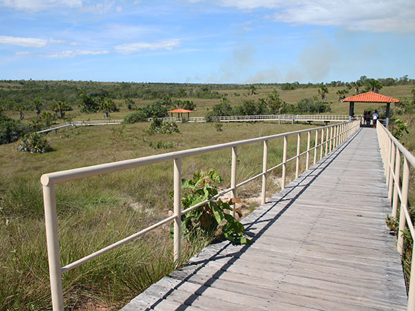 Passarela que leva à Cachoeira da Velha, Jalapão - Foto: Amandina Morbeck.