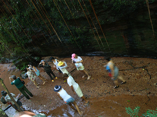 No Cânion Suçuapara - De Palmas ao acampamento no Jalapão - Foto: Amandina Morbeck.