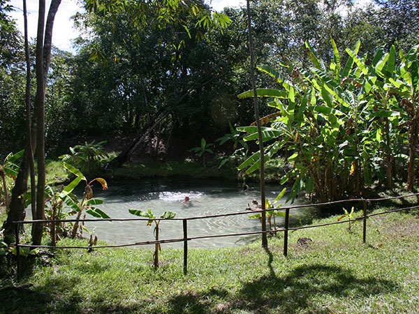 Fervedouro do Jalapão na propriedade da operadora de turismo - Foto: Amandina Morbeck.