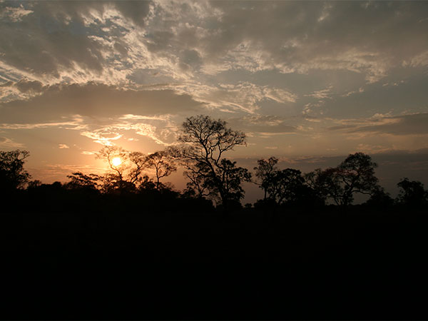 Meu primeiro por do sol no Pantanal Mato-grossense - www.viajandocomaman.com.br - Foto: Amandina Morbeck.