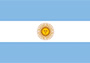Bandeira da Argentina.