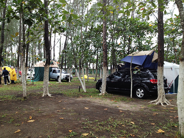 No domingo de manhã, o camping começou a ficar vazio - www.viajandocomaman.com.br - Foto: Janaina Vieira.