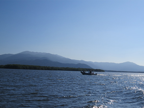 Com sol e céu azul, muitas pessoas navegam entre as ilhas da região - www.viajandocomamaman.com.br - Foto: Amandina Morbeck.