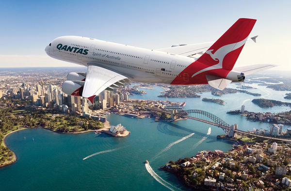 10 melhores companhias aéreas do mundo (2015) - Qantas - 10 lugar.