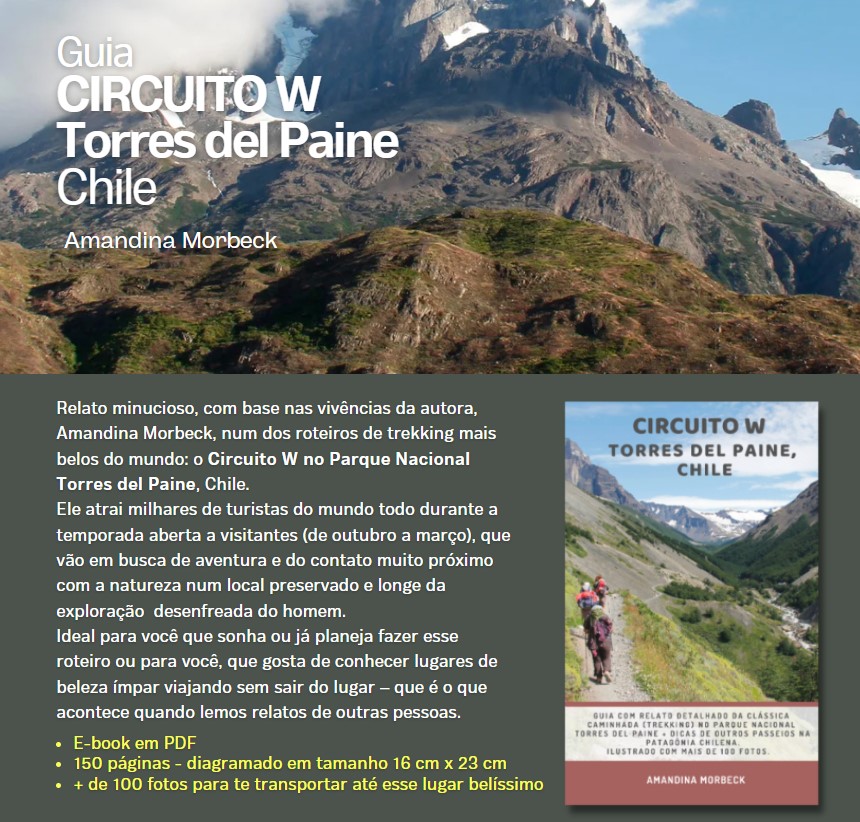 Guia Circuito W Torres del Paine, Chile - Amandina Morbeck.