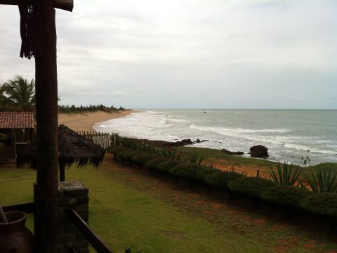 Vista para a Praia de São José do deck do restaurante da Pousada Enseada dos Amores