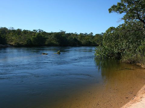 Boiando no Rio Novo