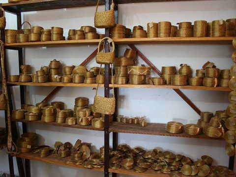 Artesanato em capim dourado