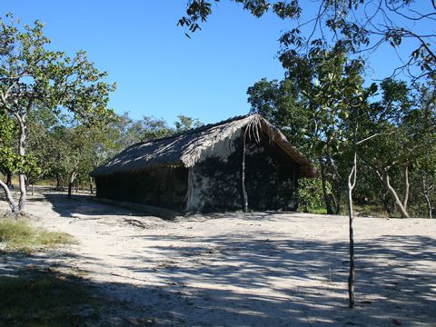Redário no acampamento