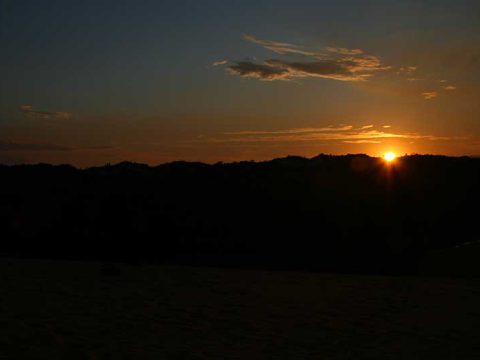 Por do sol nas dunas