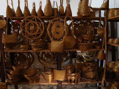 Artesanato em capim dourado