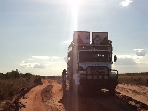 O caminhão que nos levou pelas estradas do Jalapão