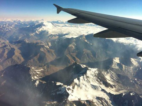 Sobrevoando a Cordilheira dos Andes