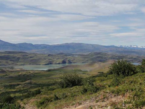 Vista pro Lago Nordernskjold, Torres del Paine