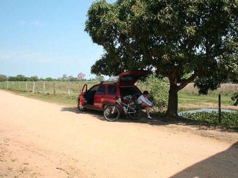 Preparação para começar o pedal