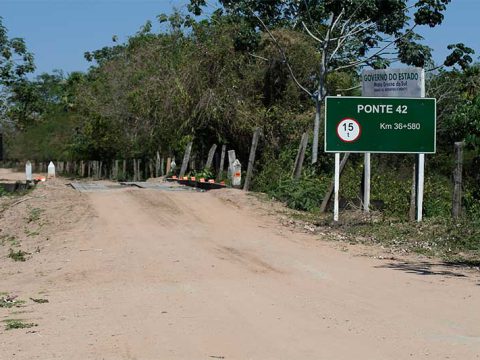 Estrada-parque do Pantanal de Mato Grosso do Sul