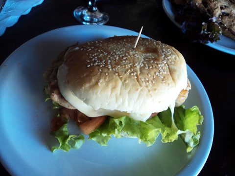 Sanduíche delicioso do Restaurante/Bar Tanto La Queria