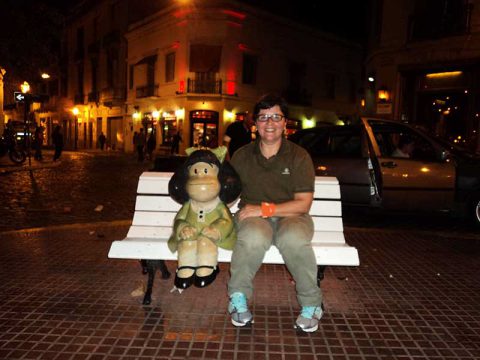 Mafalda e eu em San Telmo