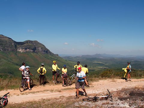 Bikers no Caminho dos Diamantes/Muitas paisagens lindas
