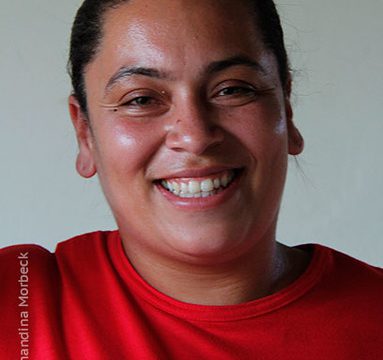 O sorriso de Lucivania fala sobre sua simpatia