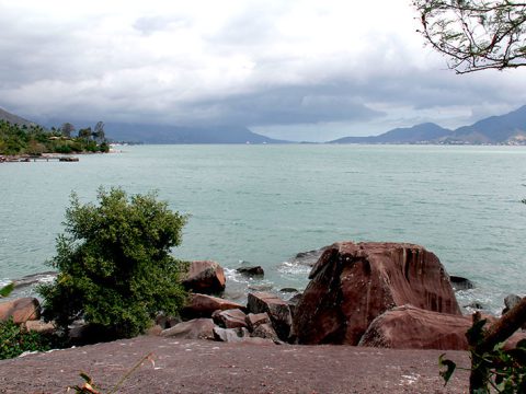 Paisagem na Praia do Sino